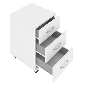 Тумба мобильная SIMPLE SC-3M.1, белый, 41.2х45х56.6 см